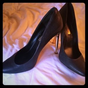 BCBG gold heels stilettos